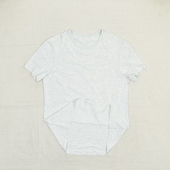 Lululemon Men's Tee Short Sleeve Crew Neck Gym Workout Polyester Gray Size M - Picture 2 of 8